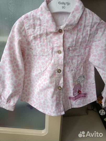 Рубашка для девочки 80
