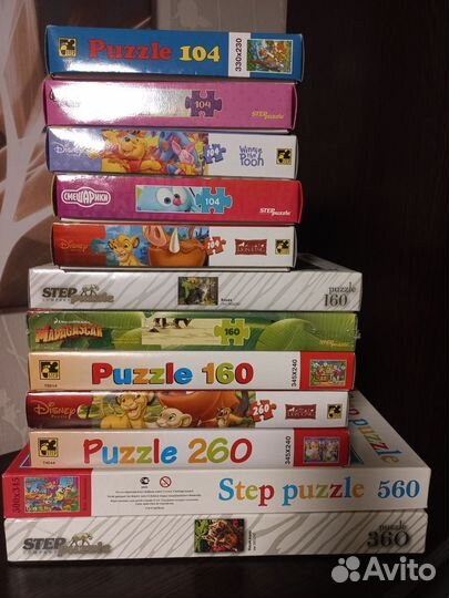 Пазлы 104, 160, 260, 560