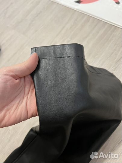 Брюки кожаные для беременных 48