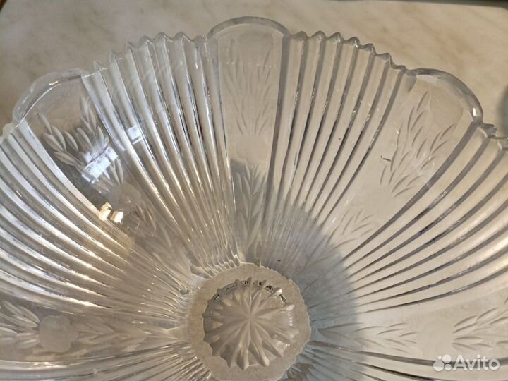 Салатник хрустальный