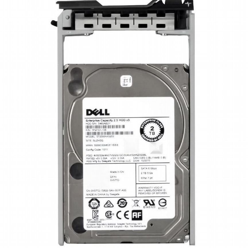 [PCH77] Жесткий Диск Dell 2tb 7200 Sata3 3.5" Hdd Pch77