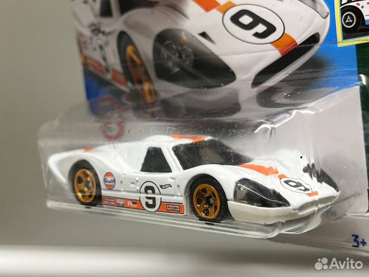 Hot Wheels - 67 Ford Gt40 Mk.IV (Gulf) (Белый)