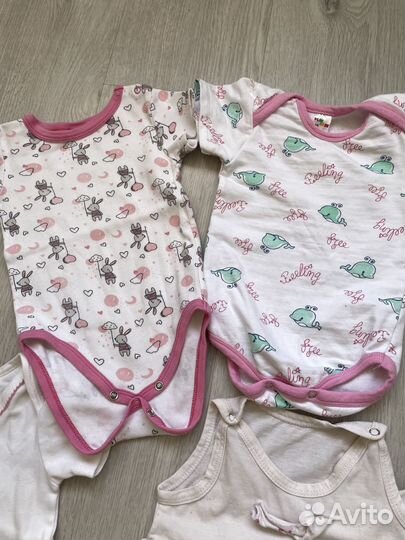 Боди и слип пакетом 62-68 см в идеале