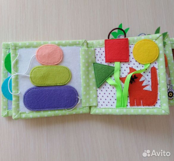 Развивающая книга из фетра