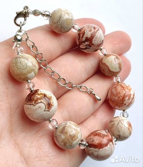 Мексиканский Агат браслет