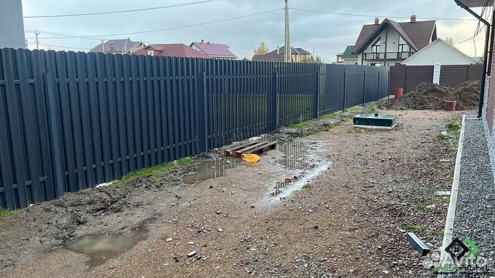 Заборы монтаж / Заборы из профнастила