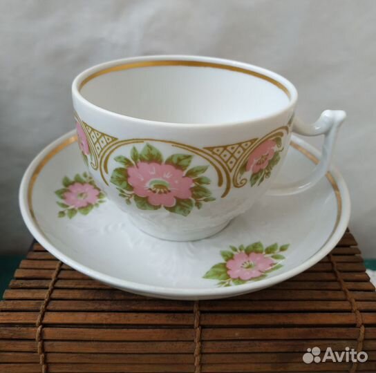 Чайный сервиз розы СССР Вербилки