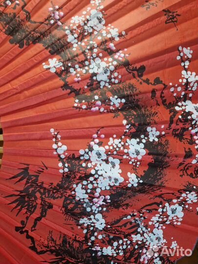 Веер настенный большой японский