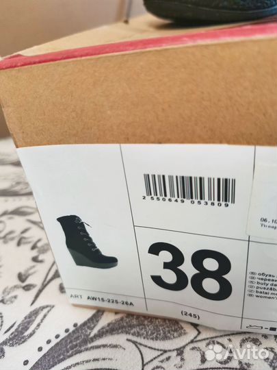 Ботинки зимние женские 38