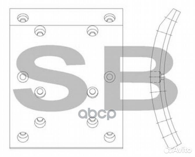 Колодки бараб. BS106(NEW),BH F 19.0 SL020 Sang
