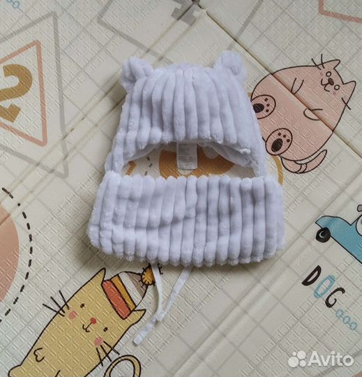 Шапка и снуд для девочки 42-44