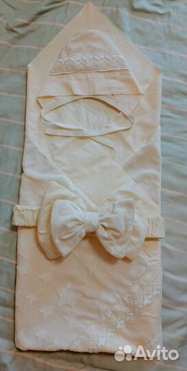 Конверт на выписку летний цвет слоновой кости