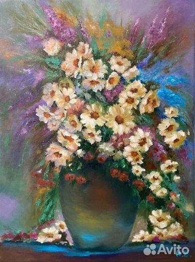 Картина маслом на холсте натюрморт 30х40см