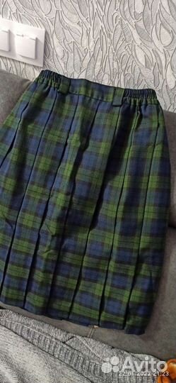 Юбка в складку школьнице