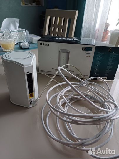 Wi-Fi роутер D-Link DIR-615A/A1A, N300, белый