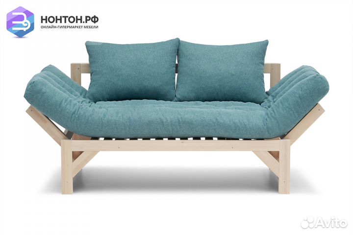 Диван кушетка Амбер-2 изумрудный