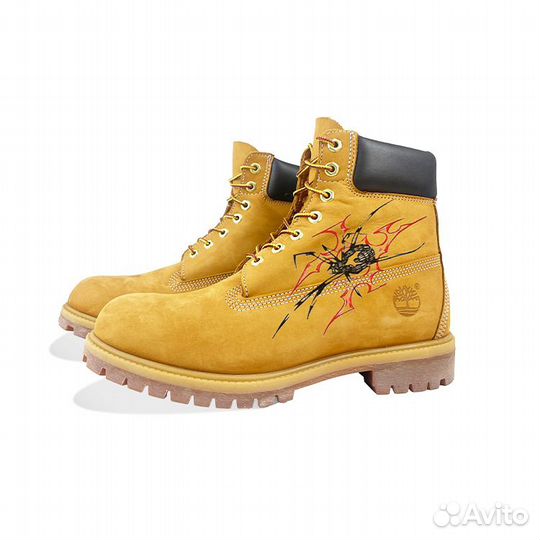 Timberland Martin Boots Unisex Black Red (45,5)