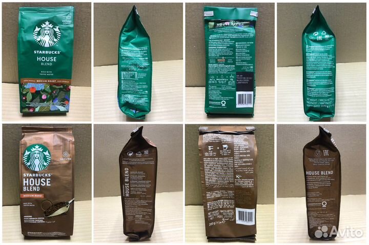 Кофе Starbucks молотый / в зёрнах, 200гр