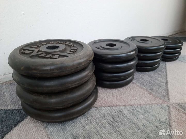 Гантели разборные 10,5 обрезиненные
