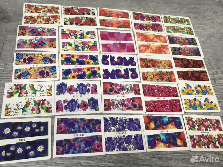 Набор 50+ видов слайдеры наклейки для ногтей