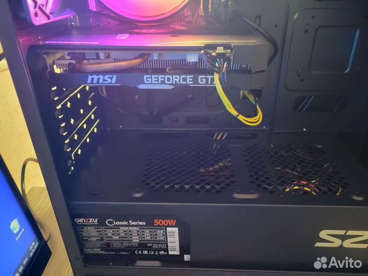 Игровой компьютер i3-10100f+gtx 1660ti+16gb