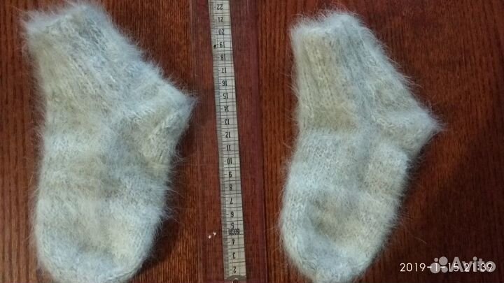 Комплект варежки и носочки из собачьей шерсти