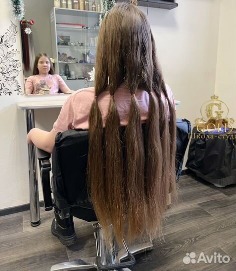 Детские волосы 147 гр 52см, ребенку 10 лет