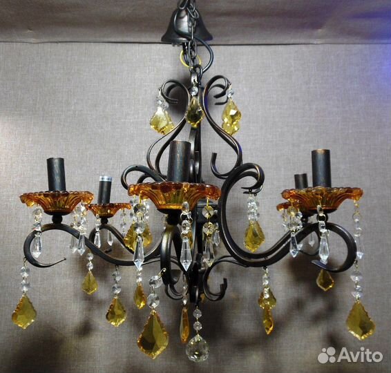 Люстра Подвесная LuceSolara brush gold