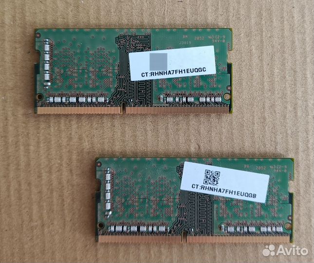 SO-dimm Samsung 2 х 4 гб оперативная память
