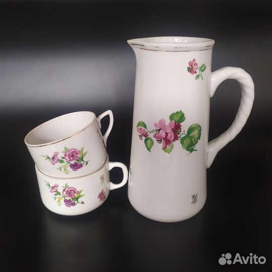 Графин и чашки Дулево