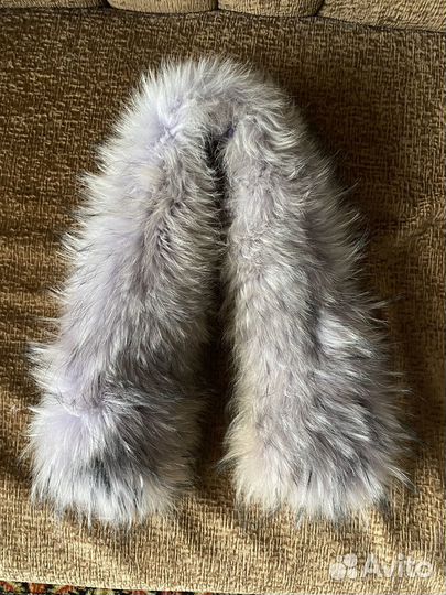 Воротник на капюшон натуральный мех