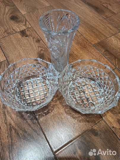 Хрустальные вазочки СССР