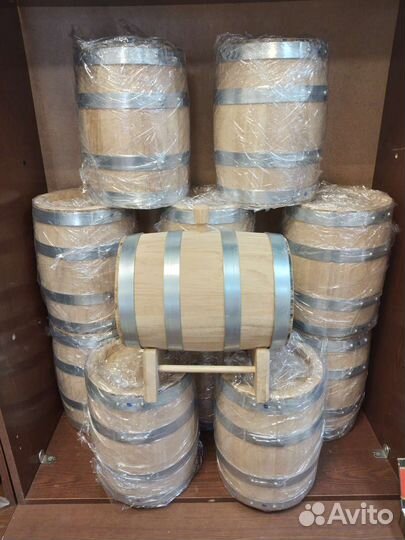 Бочка дубовая 5л средний обжиг