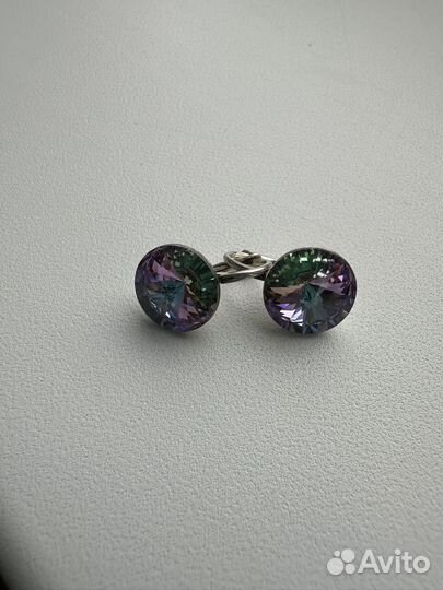 Серьги с кристалами swarovski