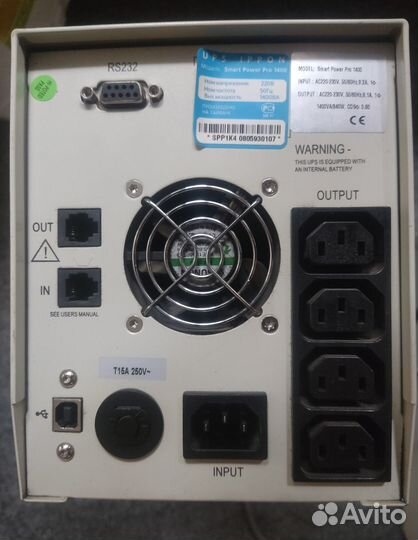 Ибп ippon Smart Power Pro 1400 с новыми акб
