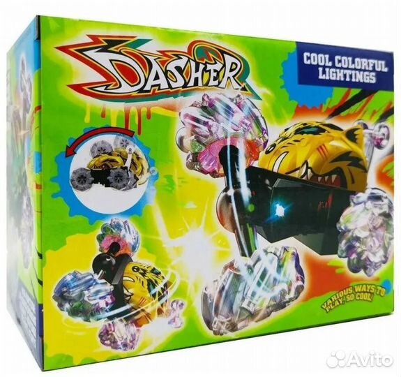 Машинка на П/У перевёртыш (свет,звук) dasher