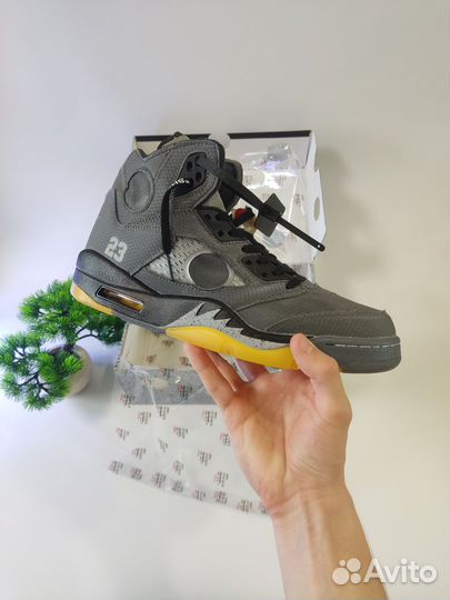 Nike Air jordan 5 off white