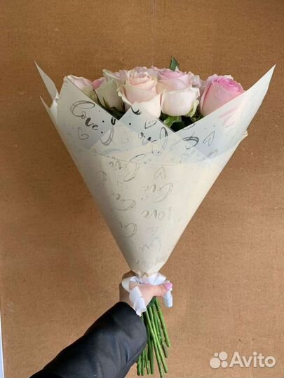 Букет из 25 роз 60 см