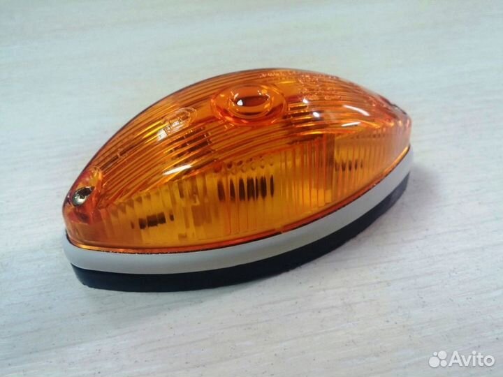 Фонарь габаритный прицепа гф2О оранжевый, с лампой