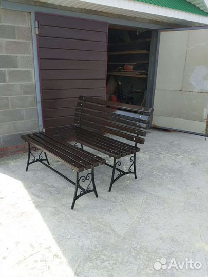 Ножки для скамейки с элементами ковки