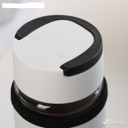 Детская Бутылка с ручкой,в чехле, 500 мл (стекло)