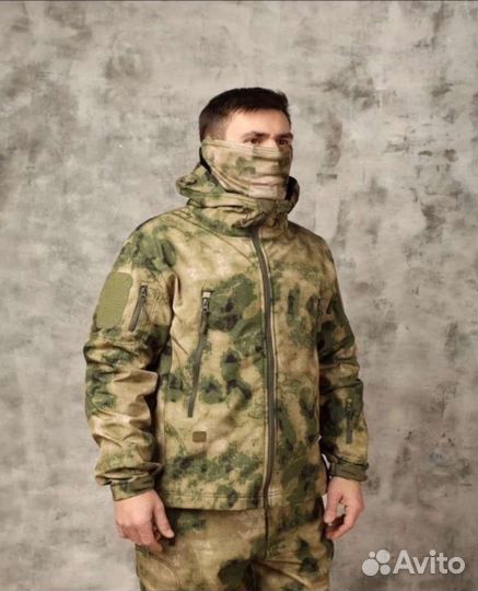Тактический костюм softshell мох
