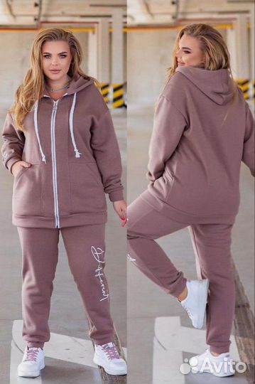 Чудесный спортивный костюм флис р 58, 60