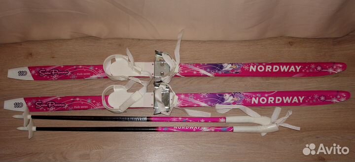 Лыжи беговые детские Nordway 110, комплект