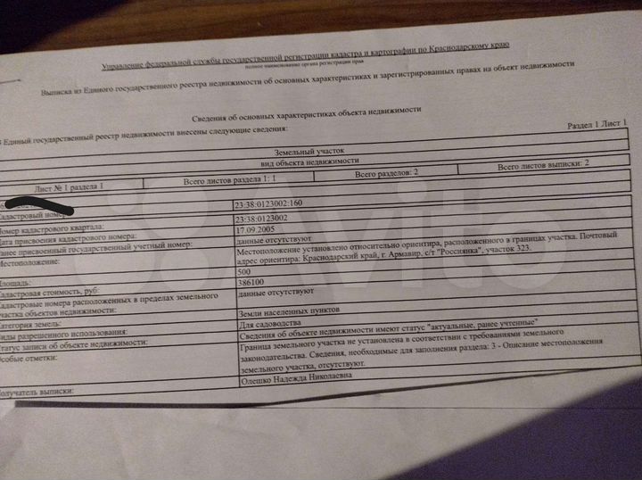 Участок 5 сот. (СНТ, ДНП)