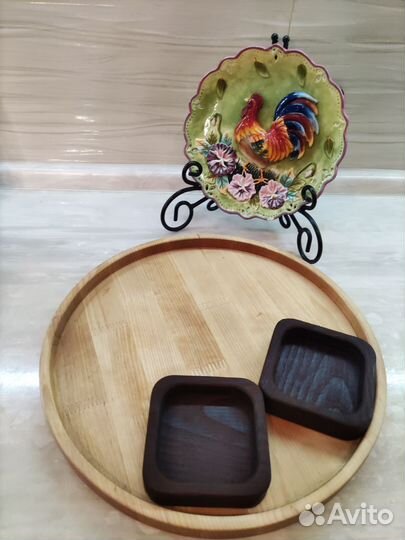 Доска разделочная дуб, менажницы