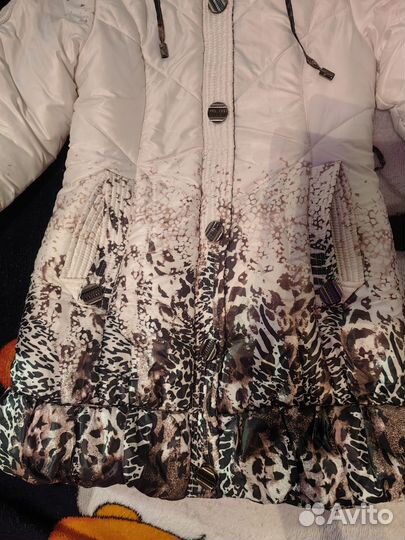 Пальто для девочки 140