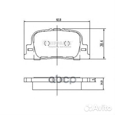 Колодки торм.зад. lexus GS300/GS430/450H/IS200