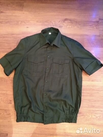 Офисная форма военная (рубашка) зеленая