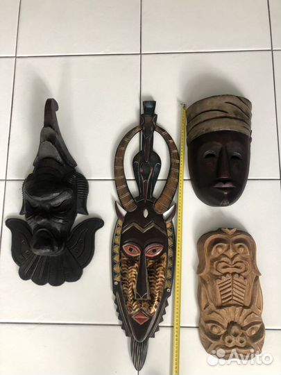 Маска африканская деревянная этническая